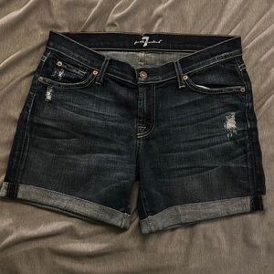 7 For All Mankind Cuffed demim shorts Size 28